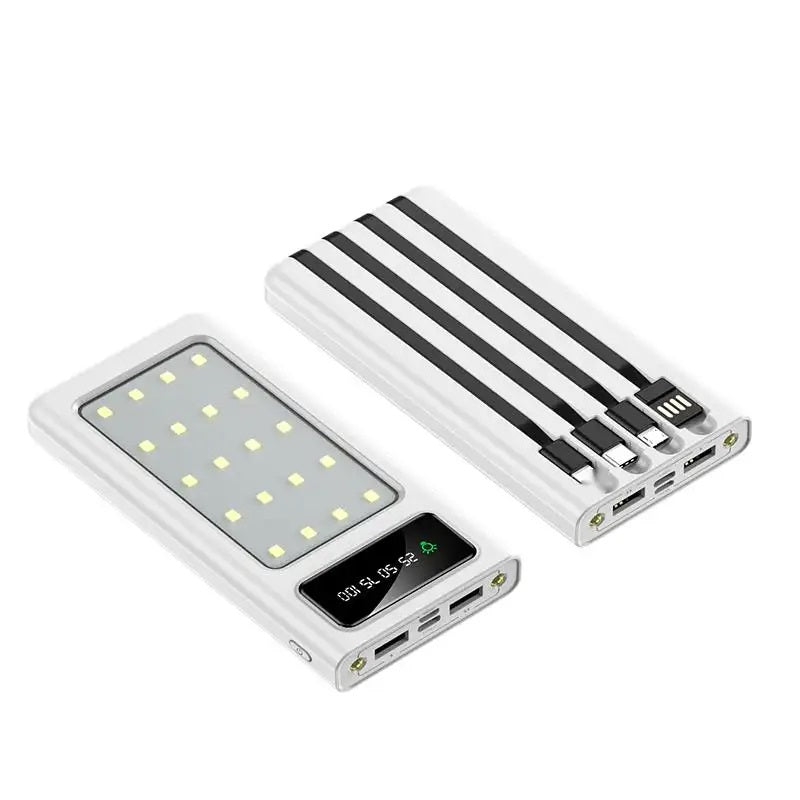 Power Bank 20000mAh Carga Rápida Luces para Camping Multifuncional
