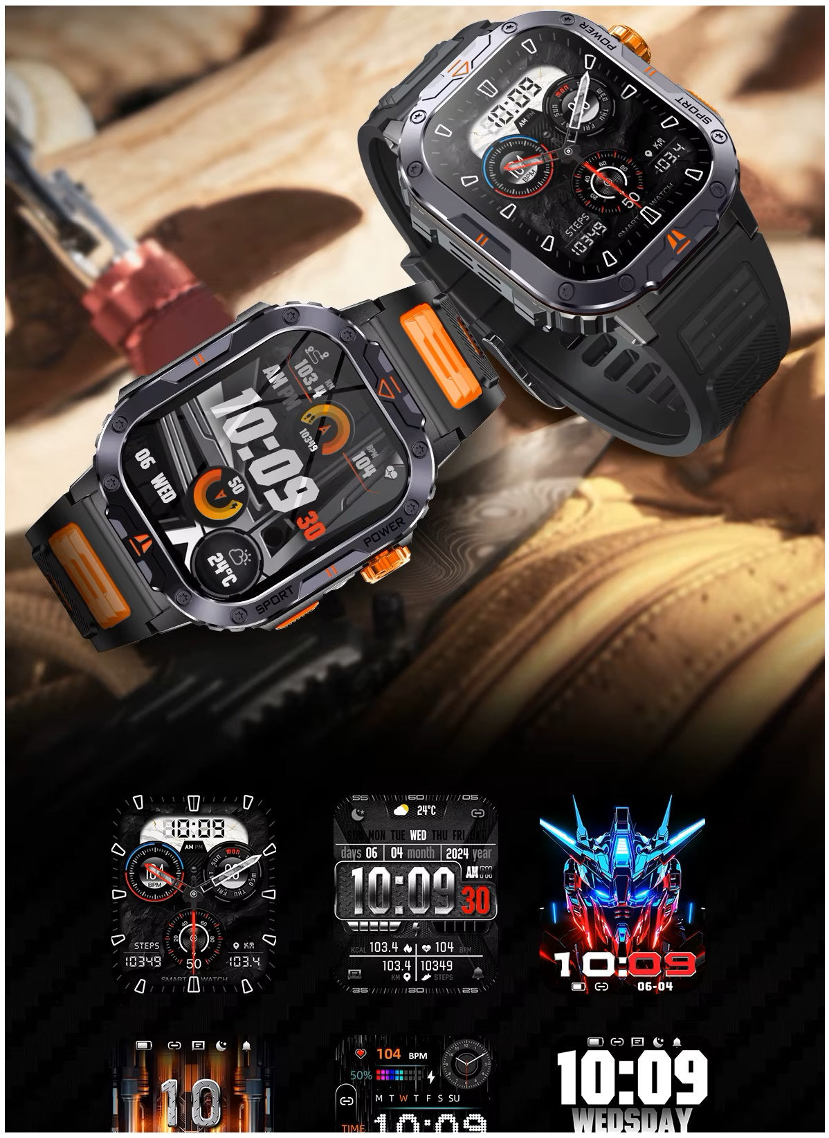 Smartwatch Deportivo NX20 Llamadas Bluetooth Música Linterna IP68