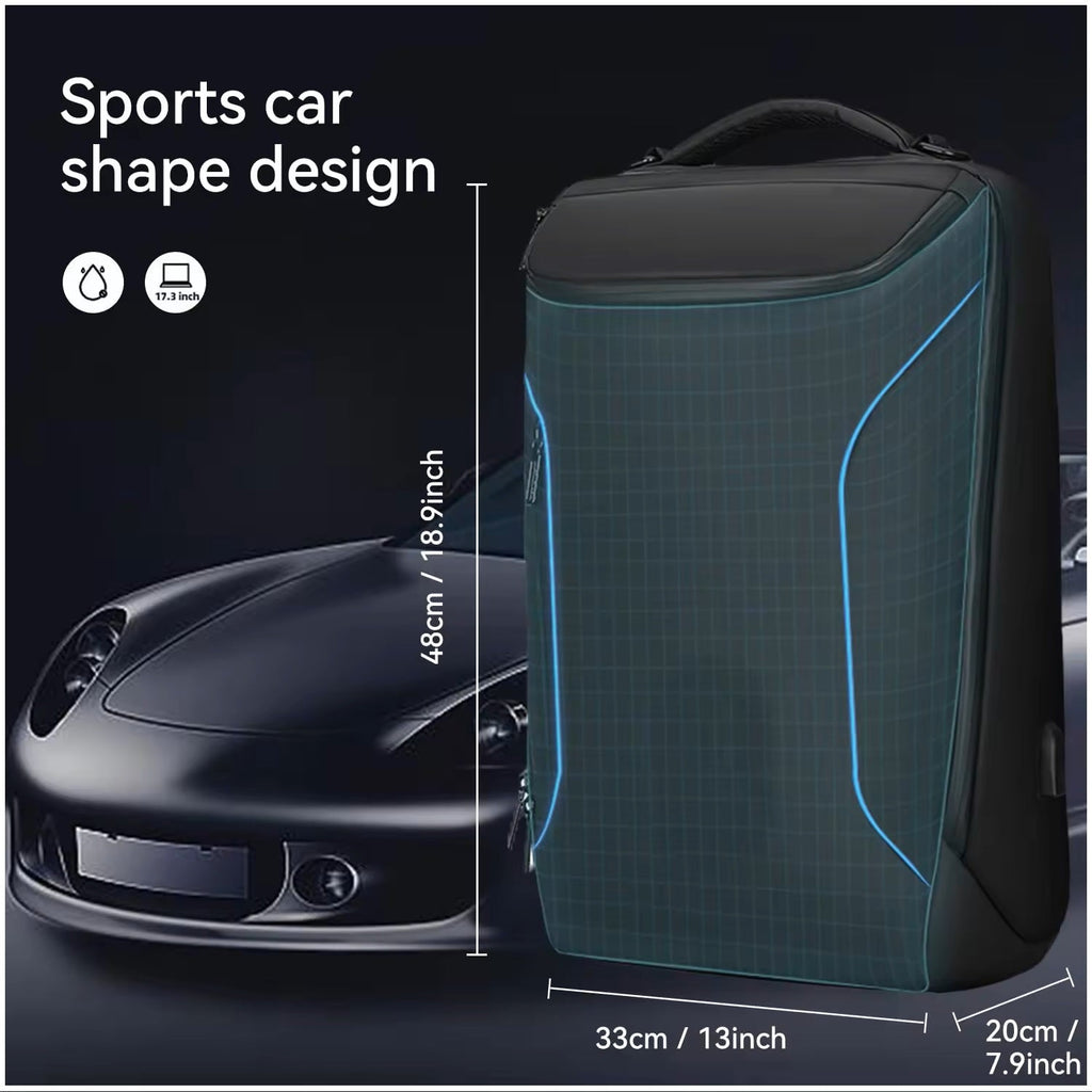 Mochila Resistente al Agua Multifuncional Carga USB Ideal Viajes