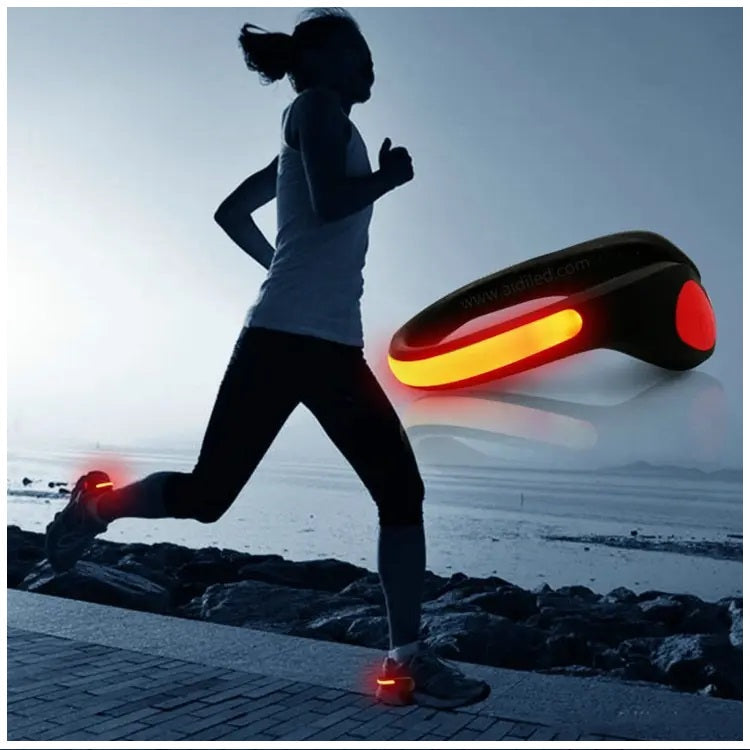 Luces Led Deportivas para Zapatillas Bicicleta Pulsera 2 Unidades