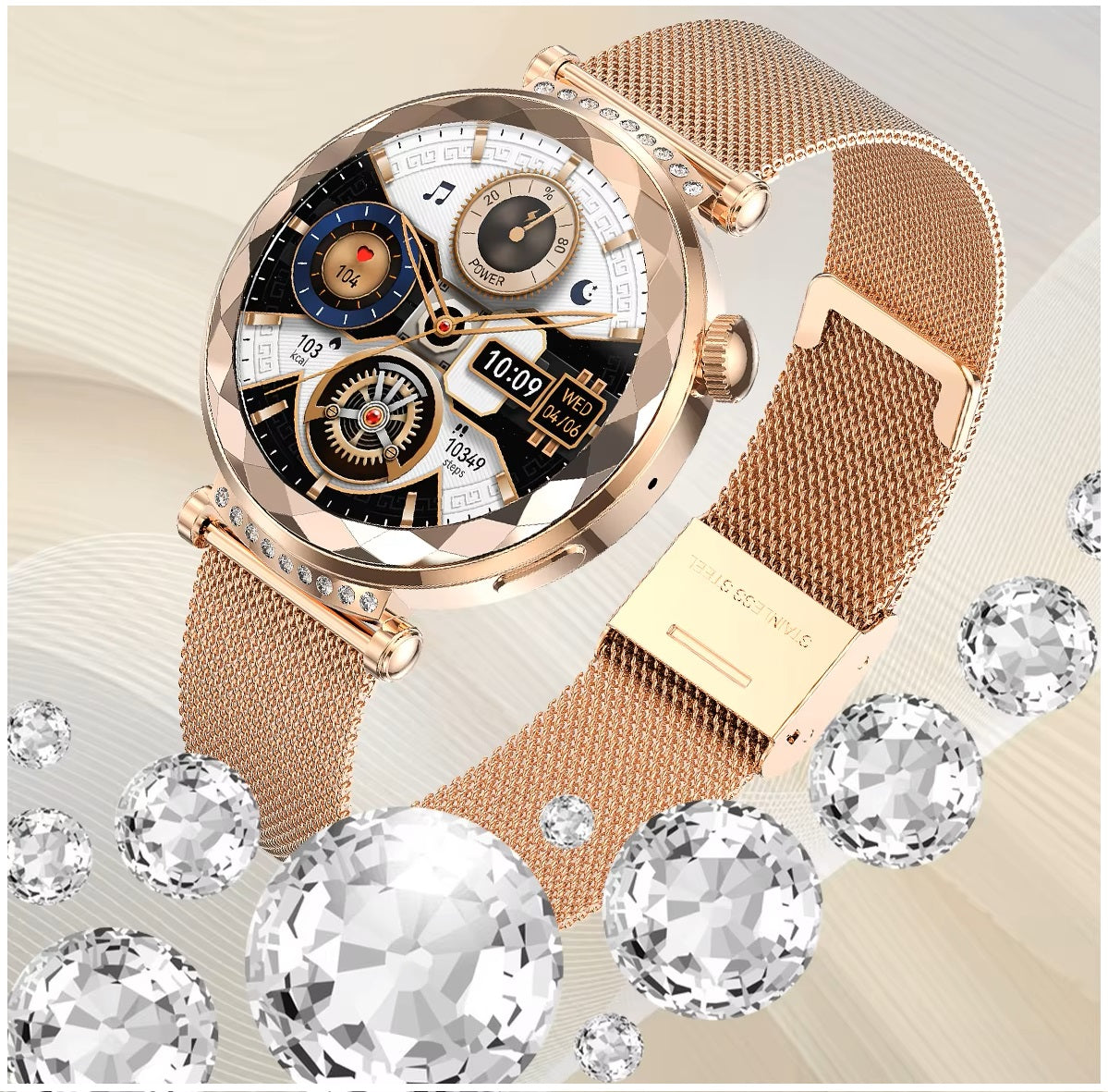 Smartwatch HK88 AMOLED IP68 NFC Notificaciones Bienestar – Diseño A