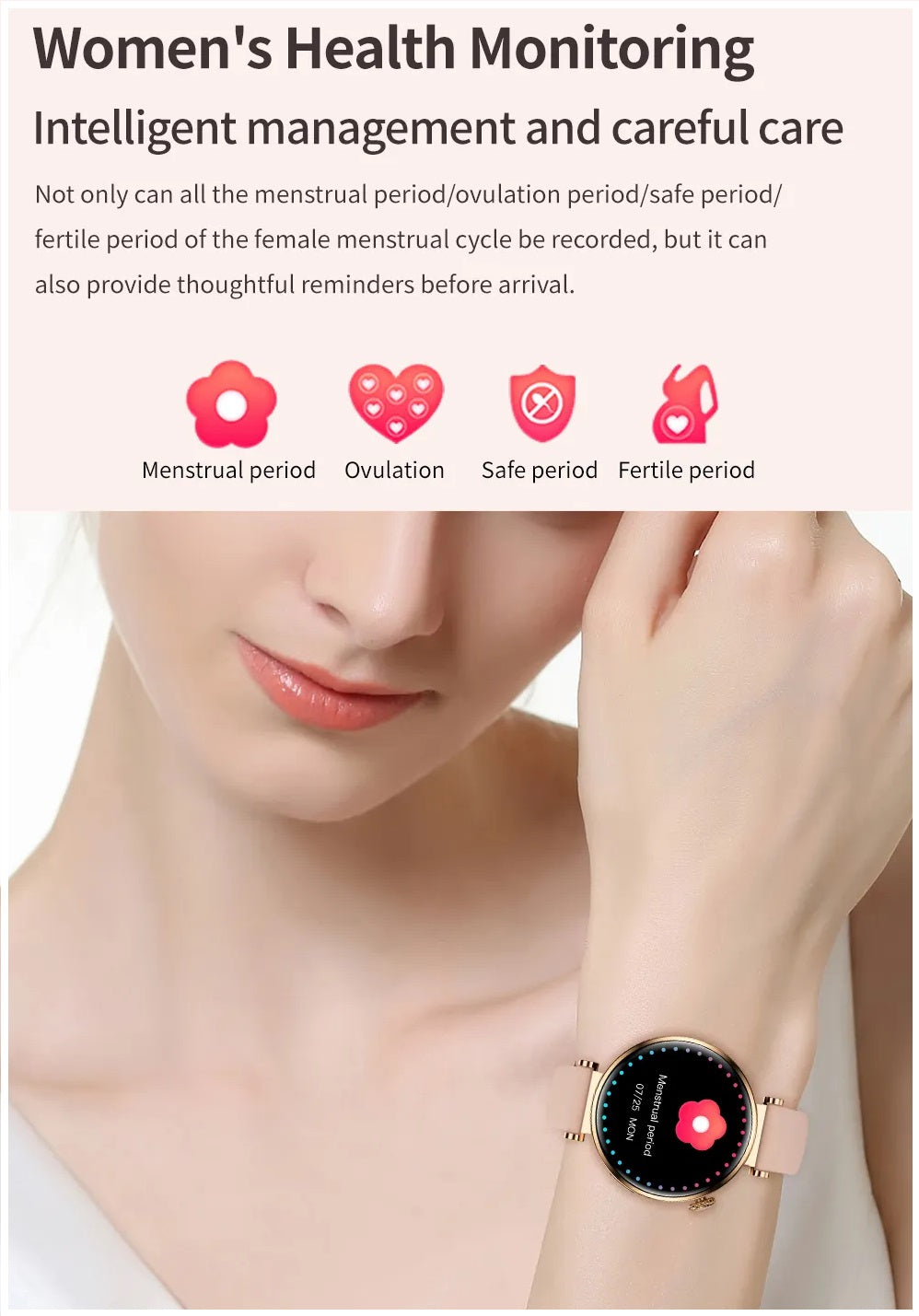 Smartwatch DS5 Mini Mujer con Correas de Silicona y Metálica