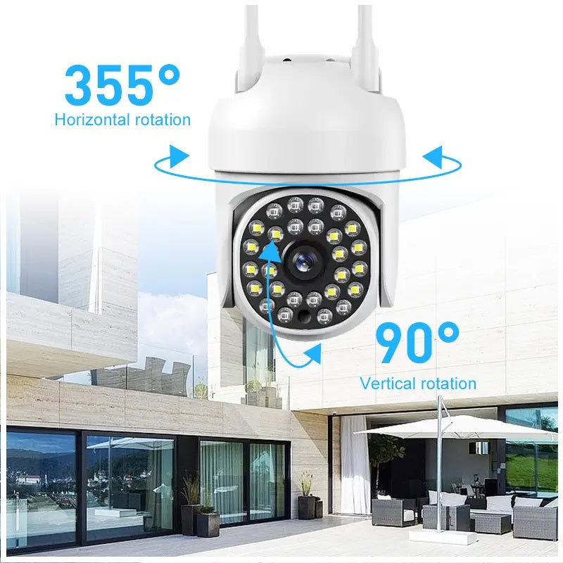 Cámara de Seguridad WiFi 360° Full HD con Detección de Movimiento