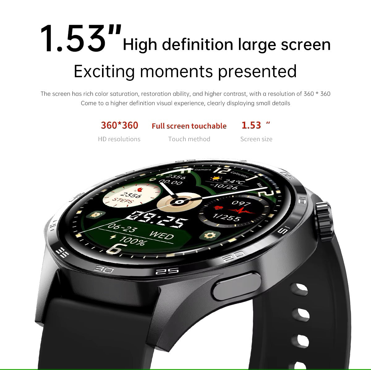 Smartwatch GT5 PRO Correa Metálica Actividad y Bienestar 24/7 IP67