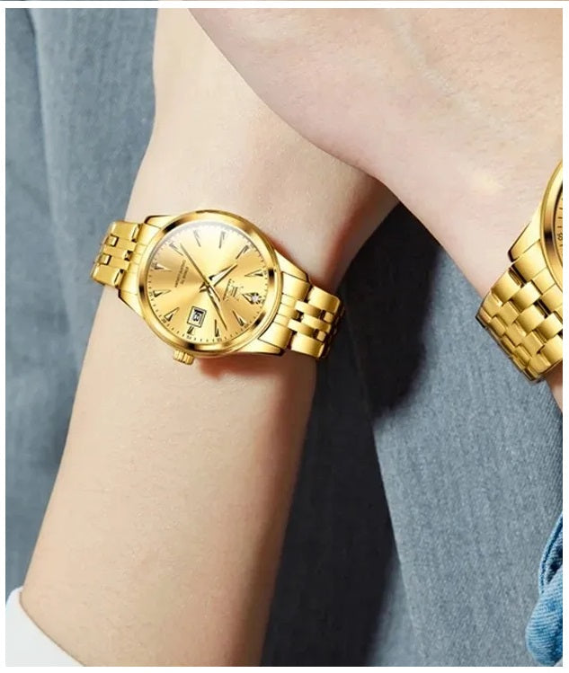 Reloj Dorado para Mujer con Movimiento Japonés