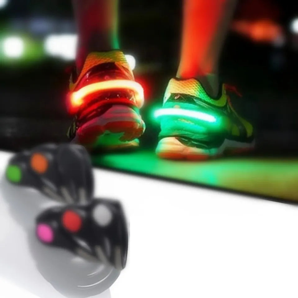 Luces Led Deportivas para Zapatillas Bicicleta Pulsera 2 Unidades