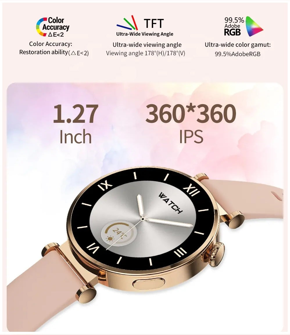 Smartwatch DS5 Mini Mujer con Correas de Silicona y Metálica