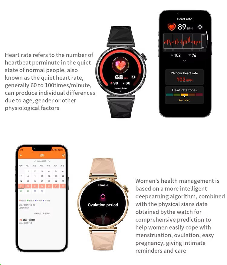 Smartwatch CT5 AMOLED 2 Correas Bienestar IP68
