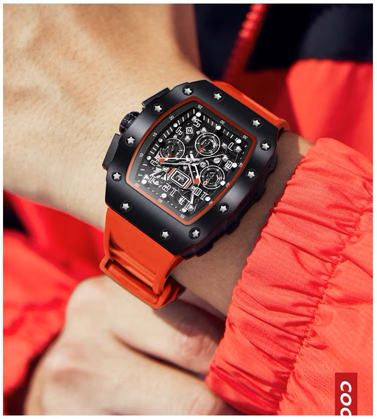 Reloj Deportivo para Hombre Correa Silicona y Cristal Zafiro