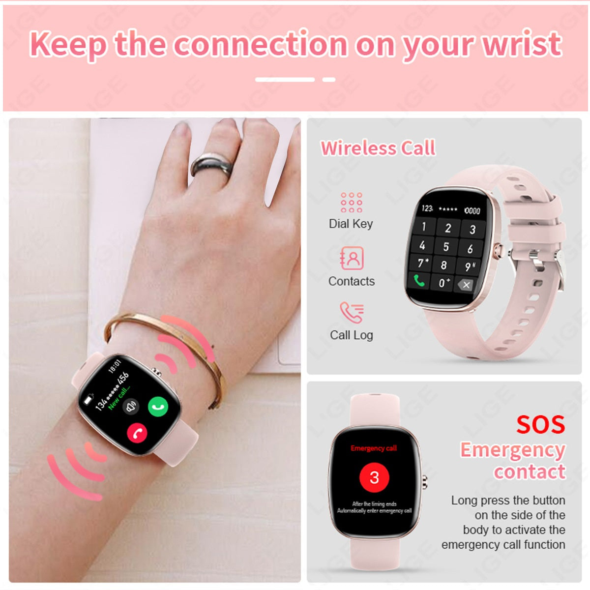 Smartwatch T69 1.83" Llamadas Bluetooth, Actividad e IP67