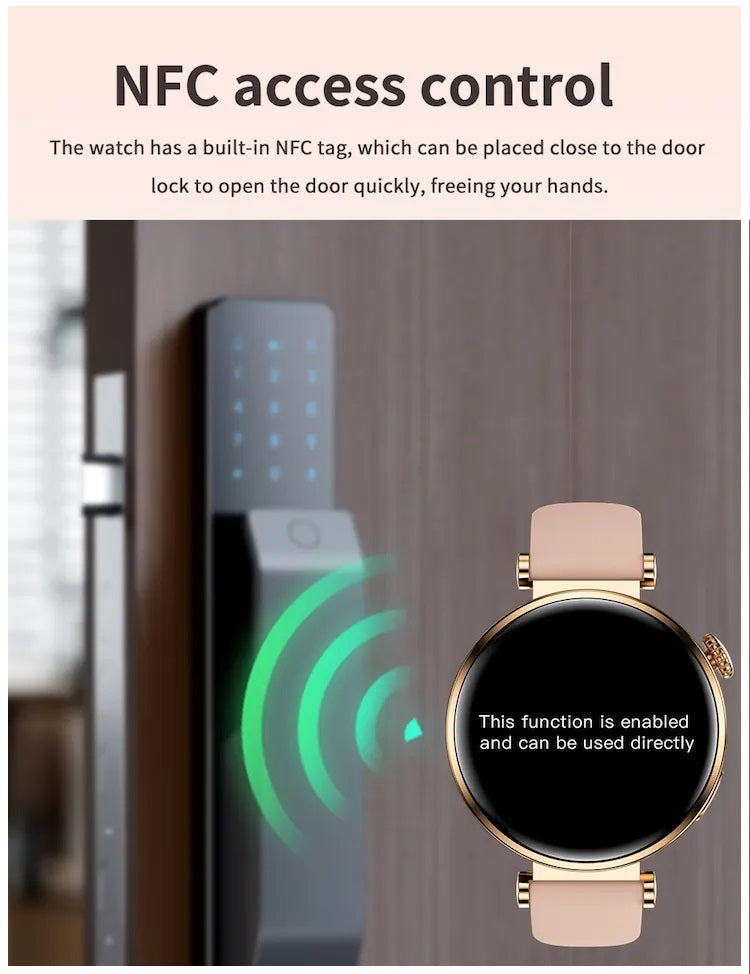 Smartwatch DS5 Mini Mujer con Correas de Silicona y Metálica