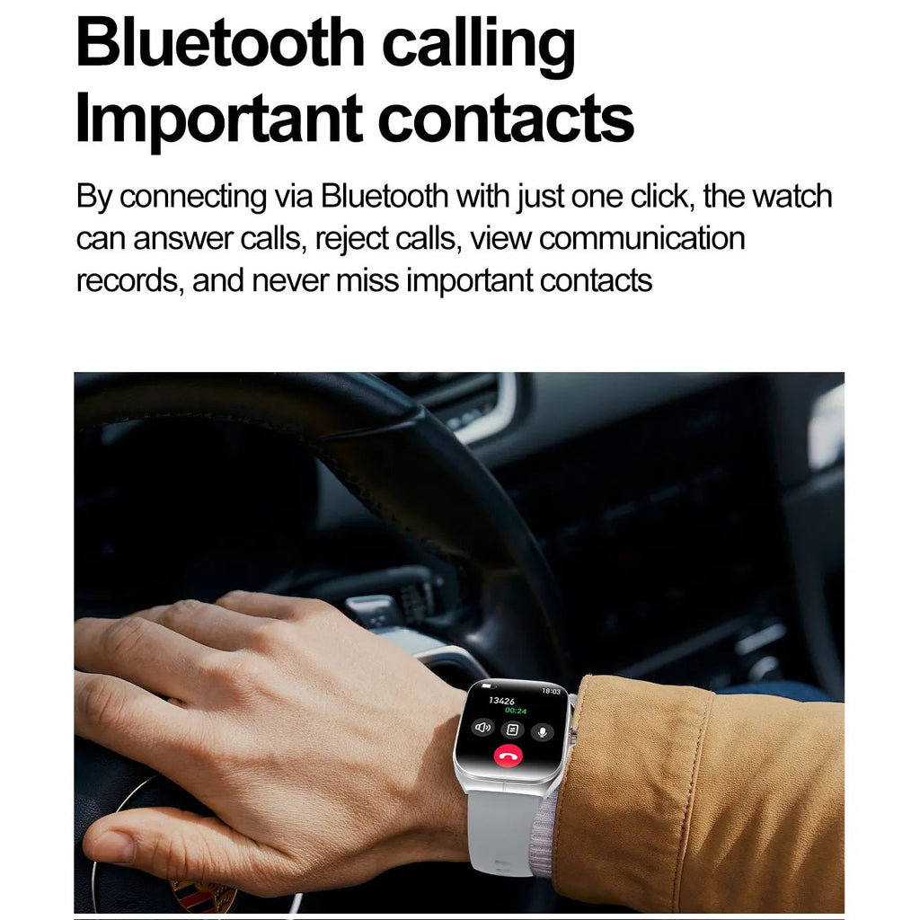 Smartwatch HK80 Pantalla AMOLED 1.95 pulgadas, IP68 Bienestar Deporte