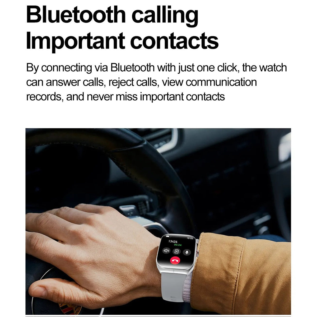 Smartwatch HK80 Pantalla AMOLED 1.95 pulgadas, IP68 Bienestar Deporte