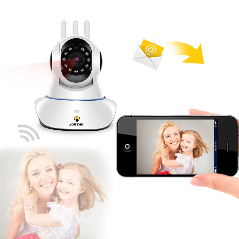 Cámara Inteligente Rotación 360° Detección Movimiento – Diseño A
