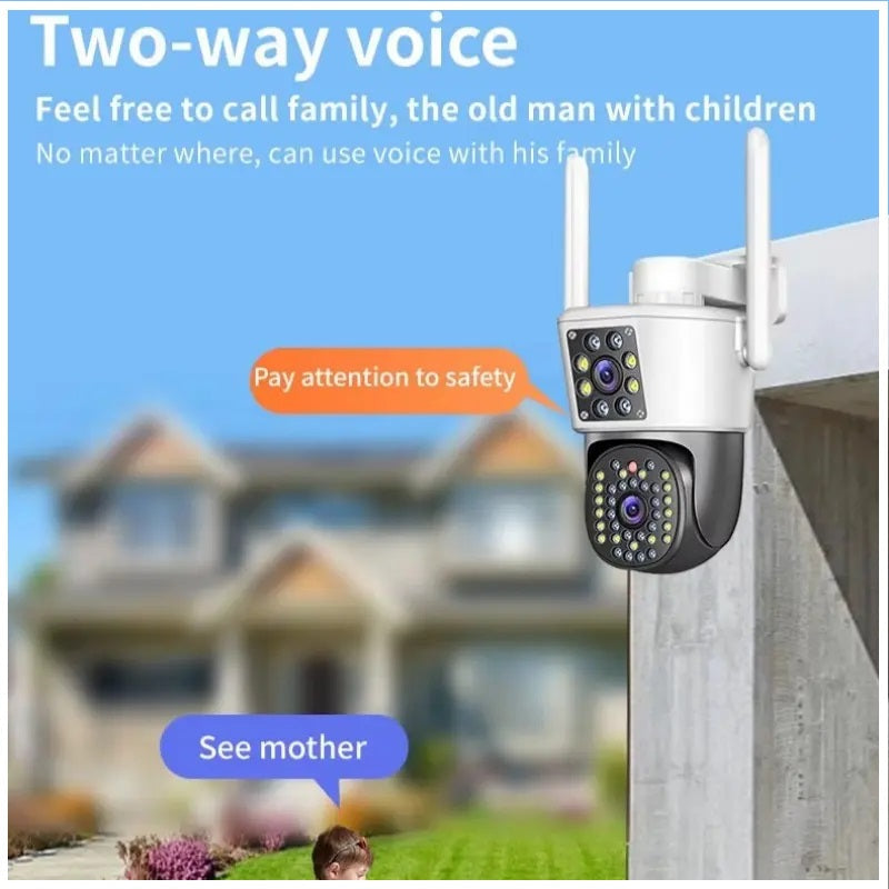 Cámara WiFi Doble Lente 360° Full HD con Visión Panorámica