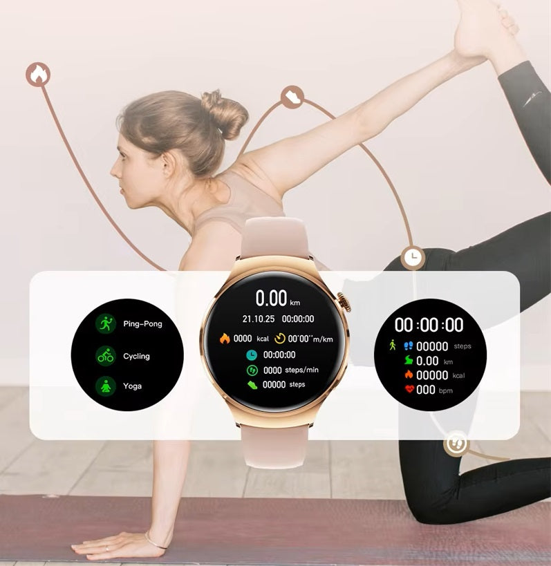 Smartwatch M11 Asistente de voz IA Resistente al agua Doble correa HD