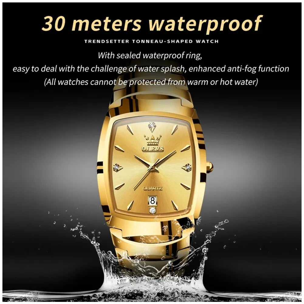Reloj para Hombre Cuarzo Japonés, Resistente al Agua 30M