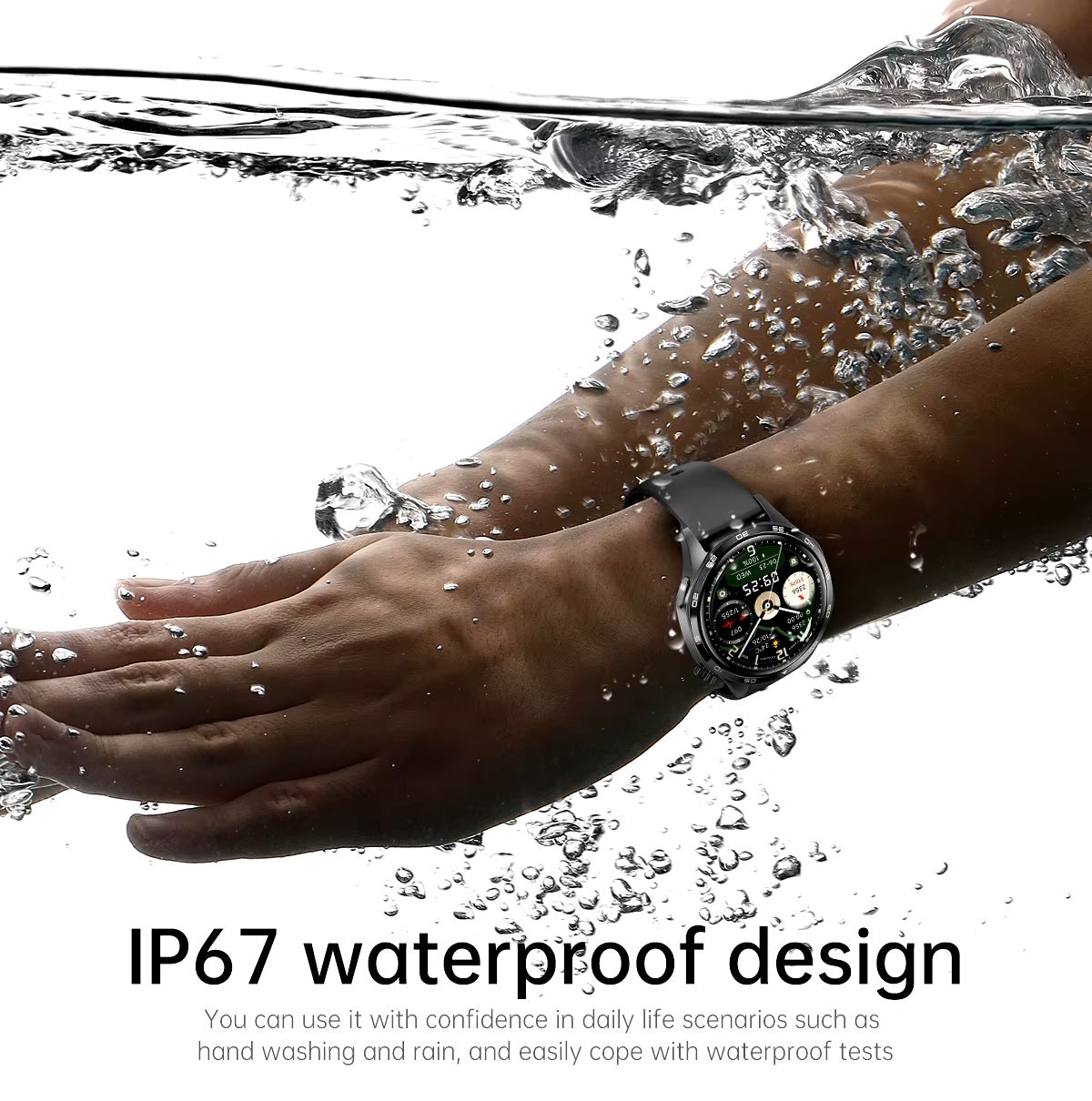 Smartwatch Correa Cuero Asistente de voz IA 300mAh
