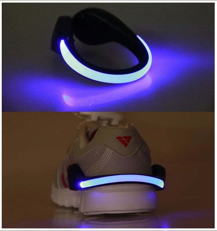 Luces Led Deportivas para Zapatillas Bicicleta Pulsera 2 Unidades