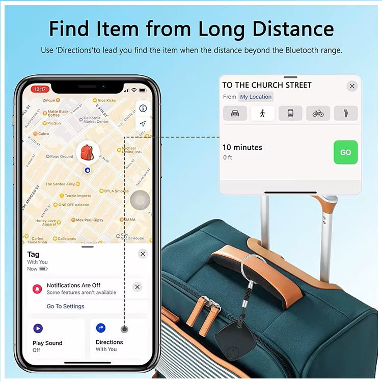 Localizador Bluetooth Anti-Pérdida para Llaves y Mascotas