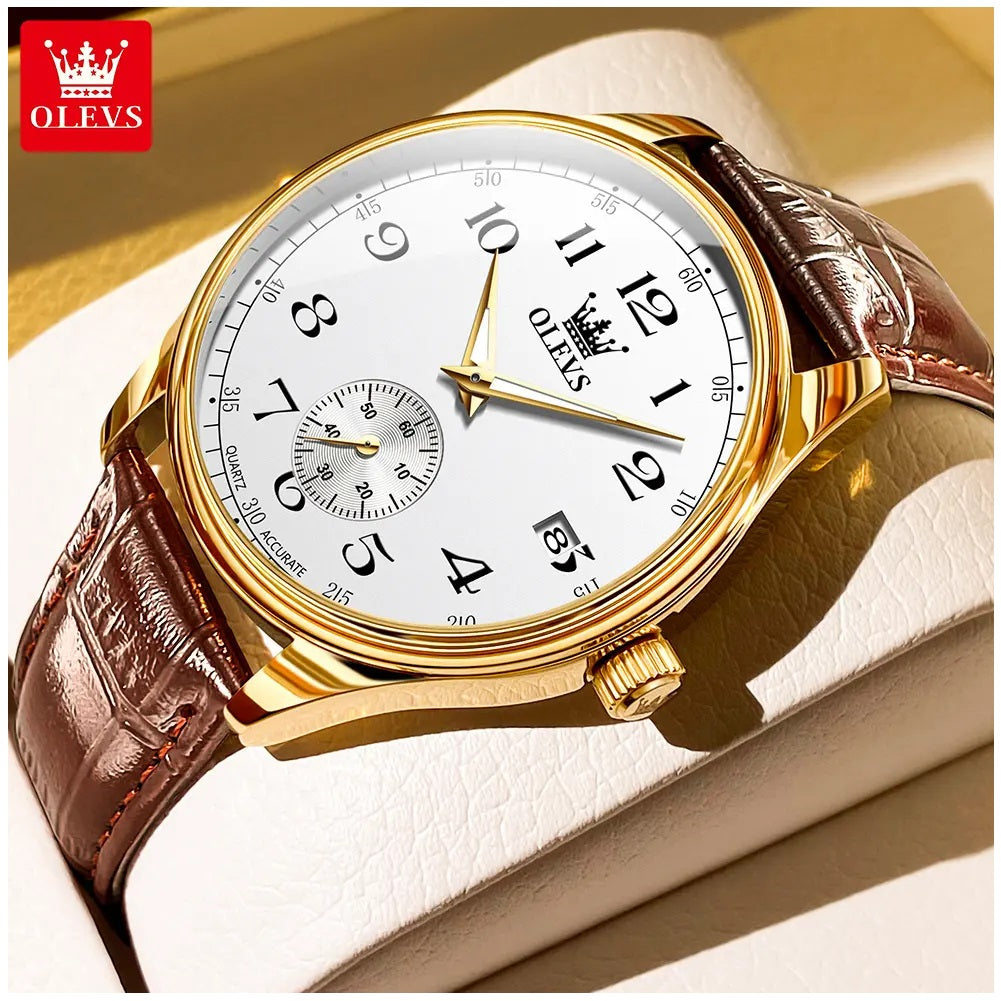Reloj Análogo para Hombre con Movimiento Cuarzo Preciso Diseño Clásico