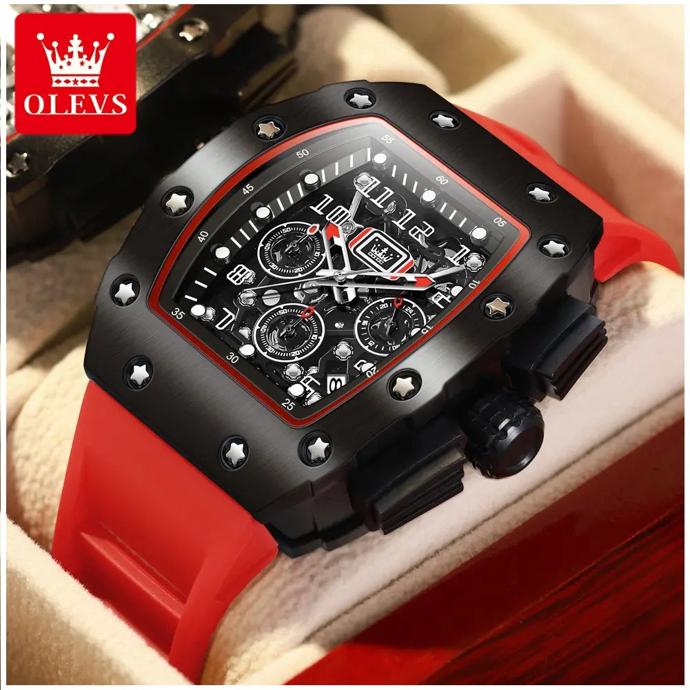 Reloj Deportivo para Hombre Correa Silicona y Cristal Zafiro