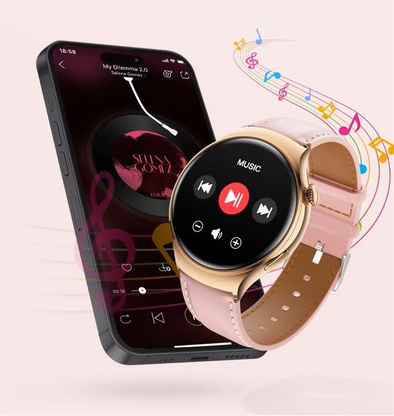 Smartwatch M11 Asistente de voz IA Resistente al agua Doble correa HD