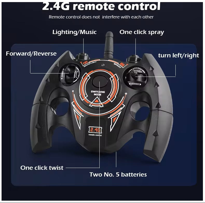 Auto Acrobático Doble Cara 4X4 RC Control Remoto Gestos 2.4G