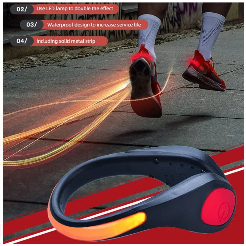 Luces Led Deportivas para Zapatillas Bicicleta Pulsera 2 Unidades