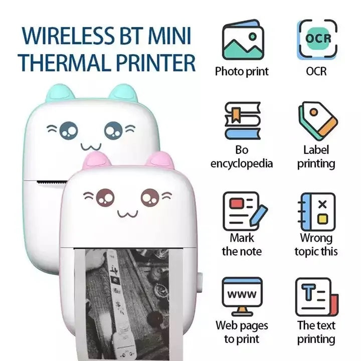 Mini Impresora Térmica Portátil de etiquetas Inalámbrica – Modelo B