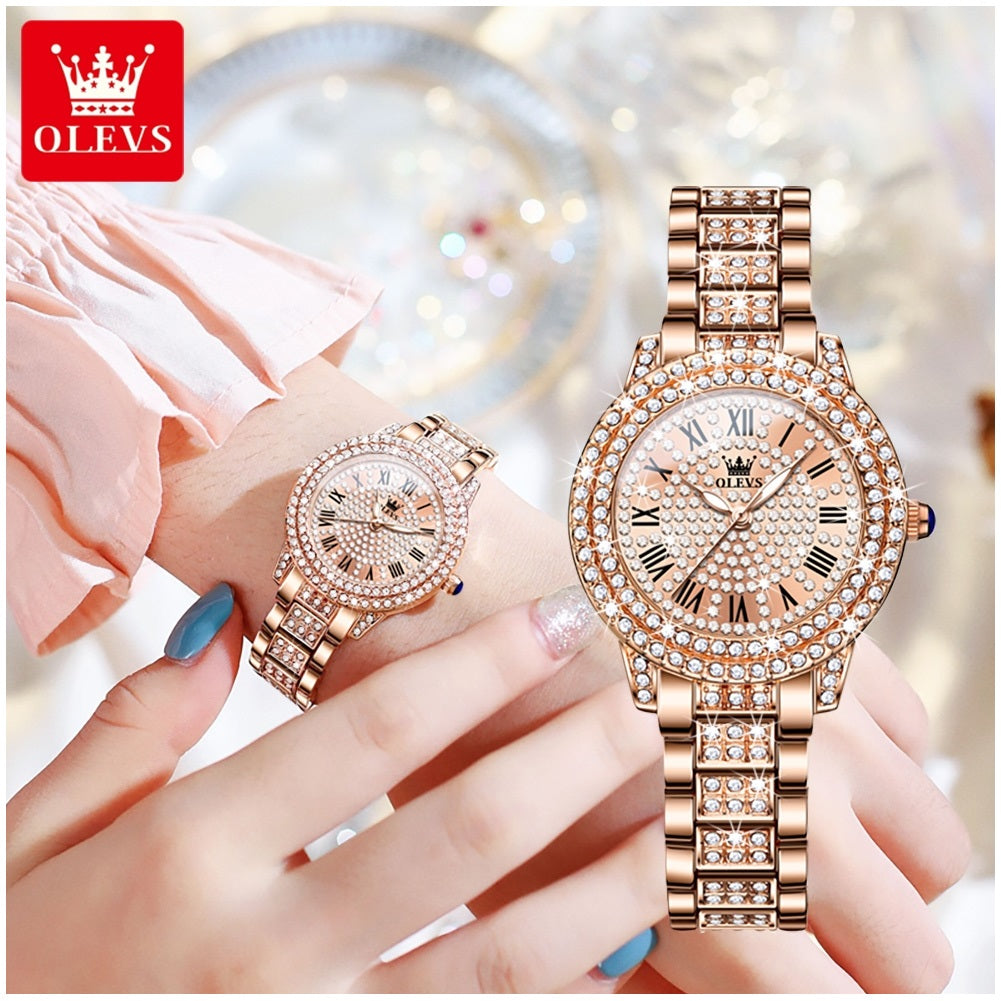 Reloj Mujer 32 mm Cuarzo Acero Cristales Decorativos 3 ATM - imagen 1