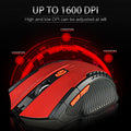 Mouse Gamer 1600 DPI Bluetooth 2.4 GHz para Windows y Mac – Diseño A