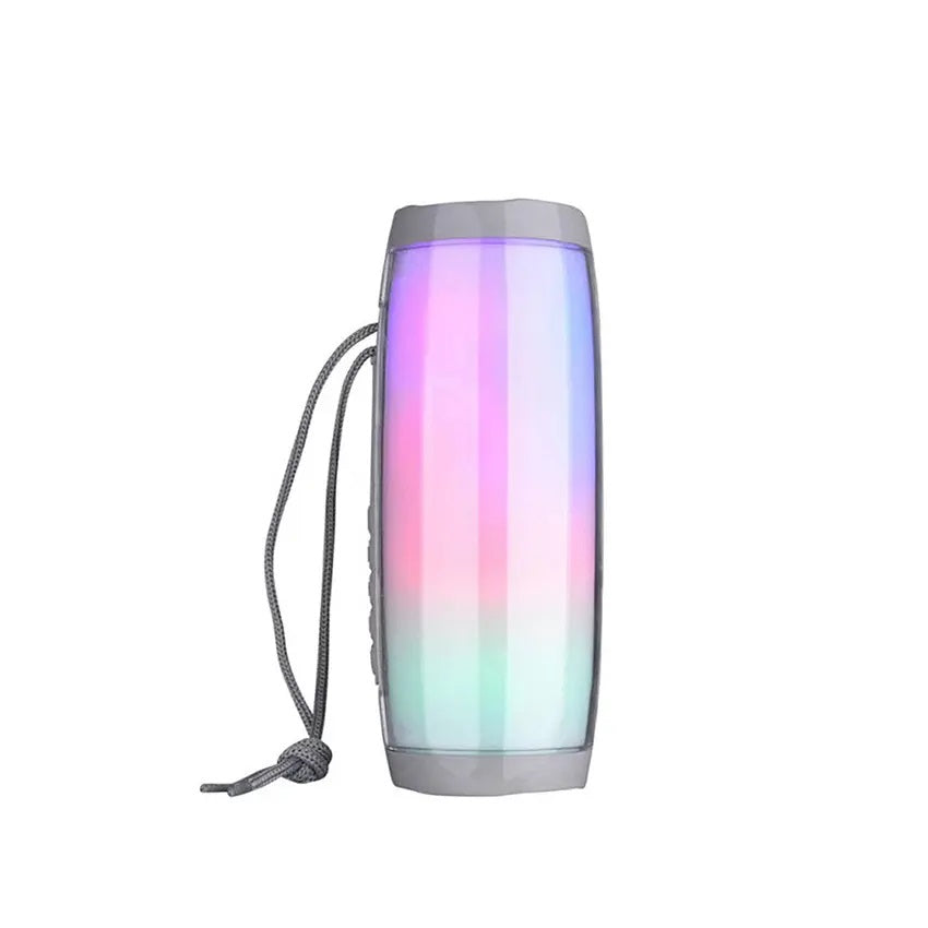 Parlante Bluetooth Resistente al Agua con Luz LED – Blanco
