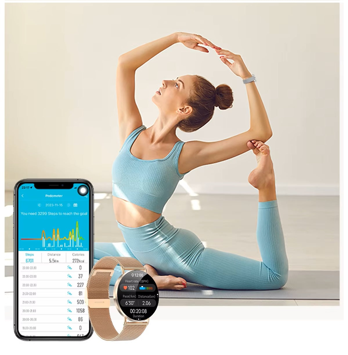 Smartwatch Bluetooth KM88 AMOLED 466x466 200mAh IP67