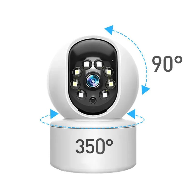 Cámara Inteligente Rotación 360° Detección Movimiento – Diseño B