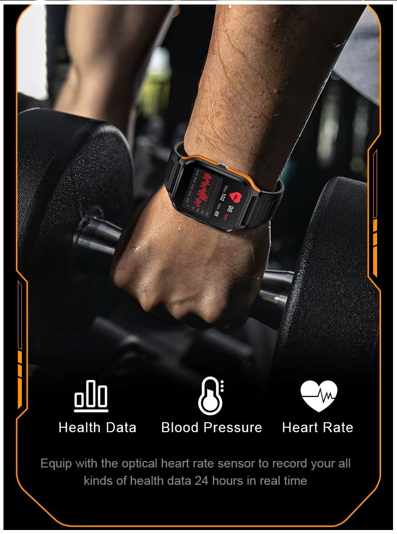 Smartwatch Deportivo Outdoor Llamadas Bluetooth, Actividad y Bienestar