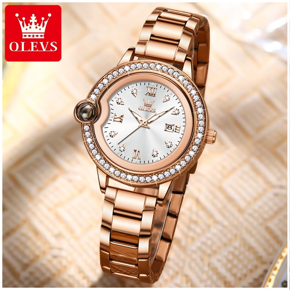 Reloj para Mujer con Diamantes Resistencia al agua