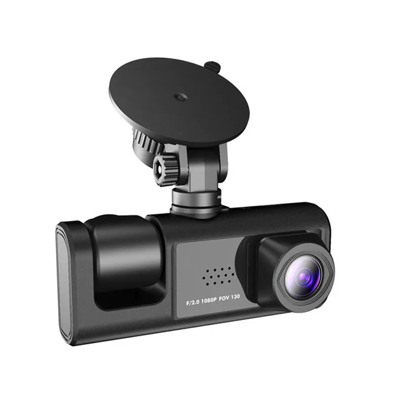 Cámara DVR para Auto Full HD 1080P 3 Canales Visión Nocturna WiFi