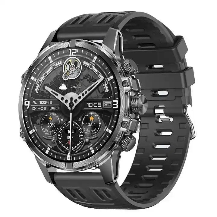 Smartwatch Deportivo Táctico AMOLED 1.75” IP67, 600mAh, Bluetooth HD