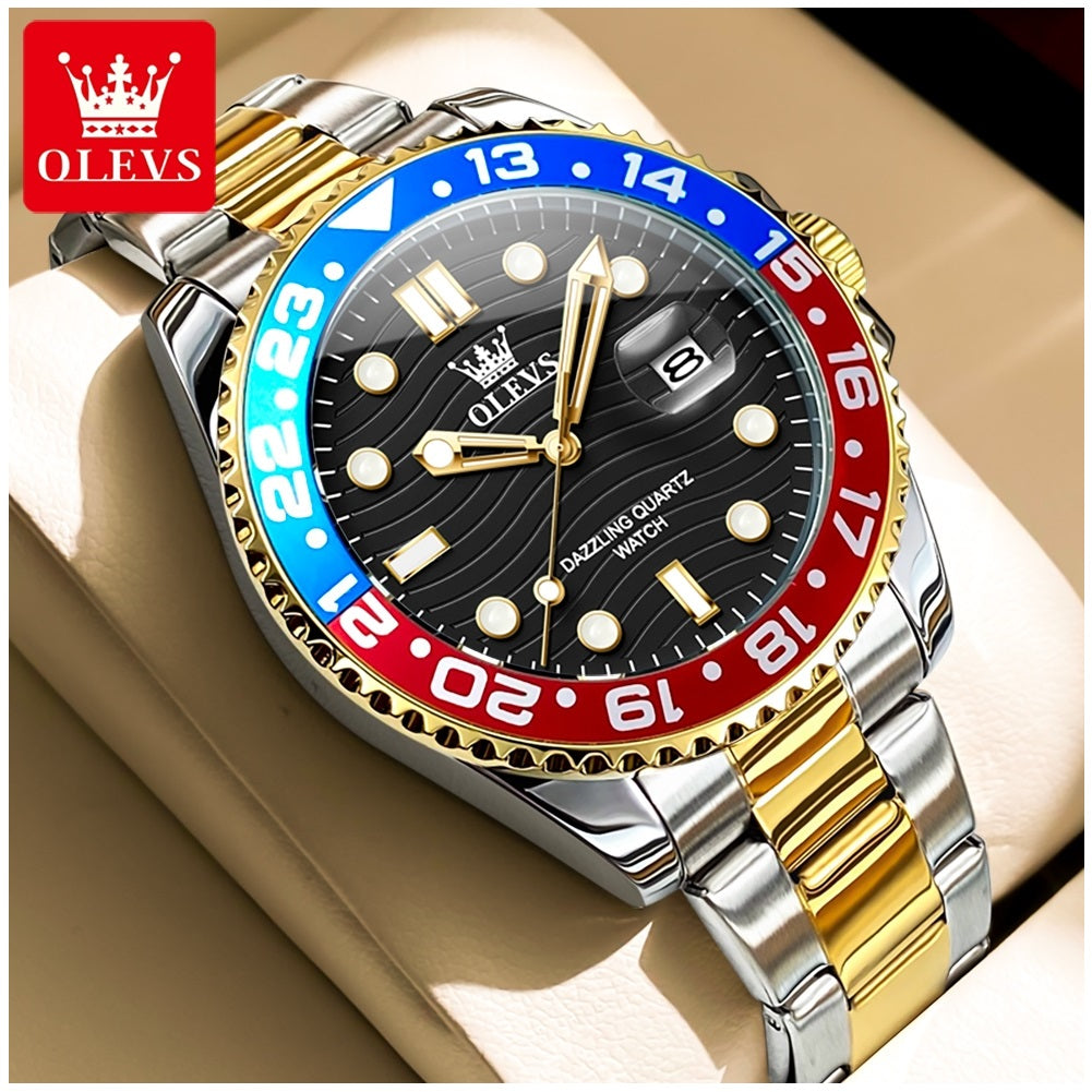 Reloj Hombre Deportivo y de Lujo Correa de Acero Inoxidable