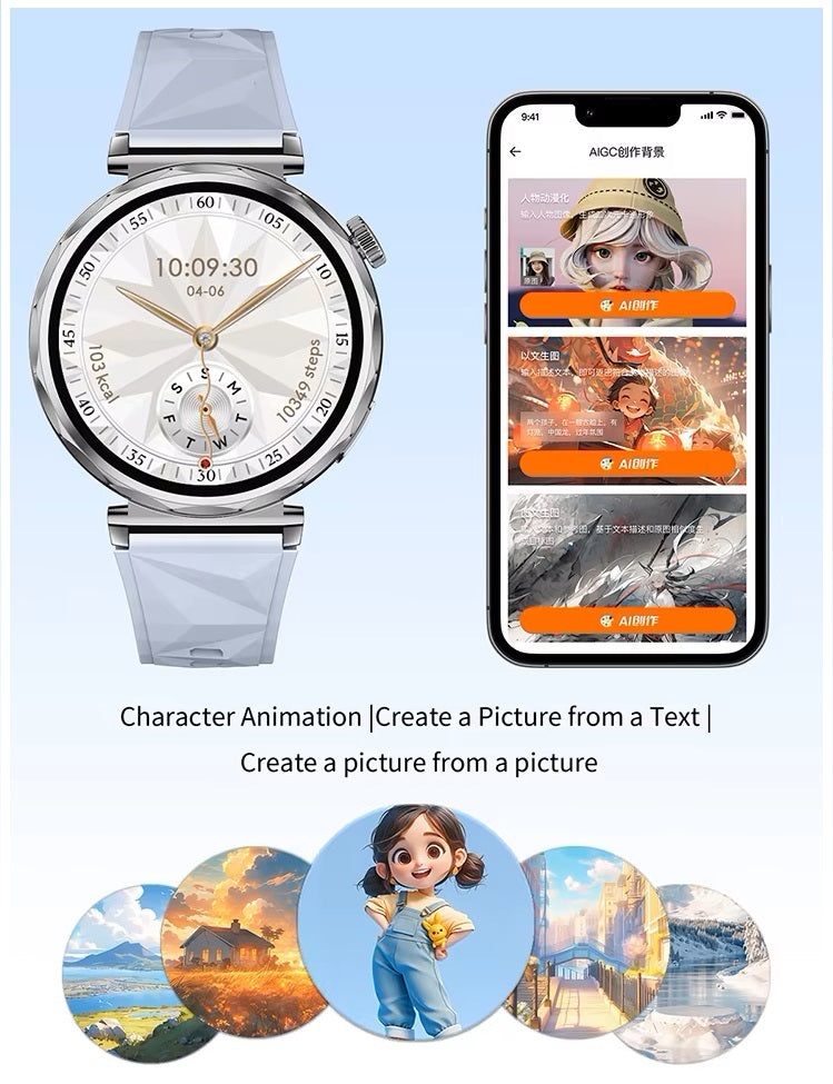 Smartwatch CT5 AMOLED 2 Correas Bienestar IP68