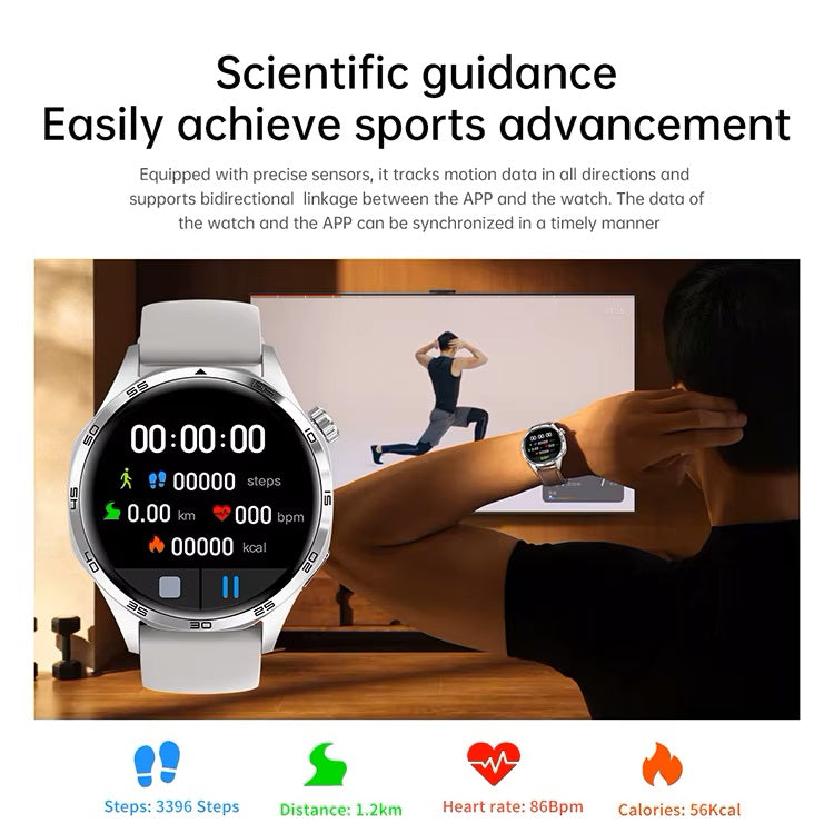 Smartwatch GT5 Pro NFC, Bluetooth, Deporte y Asistente de Voz