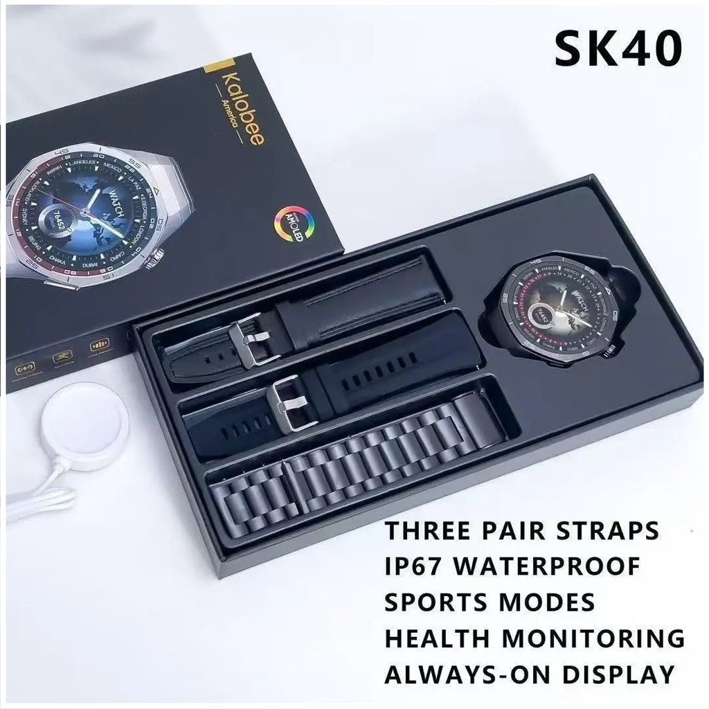 Smartwatch SK40 Deportivo Compatible 3 Correas IP67 Full HD GPS 315mAh