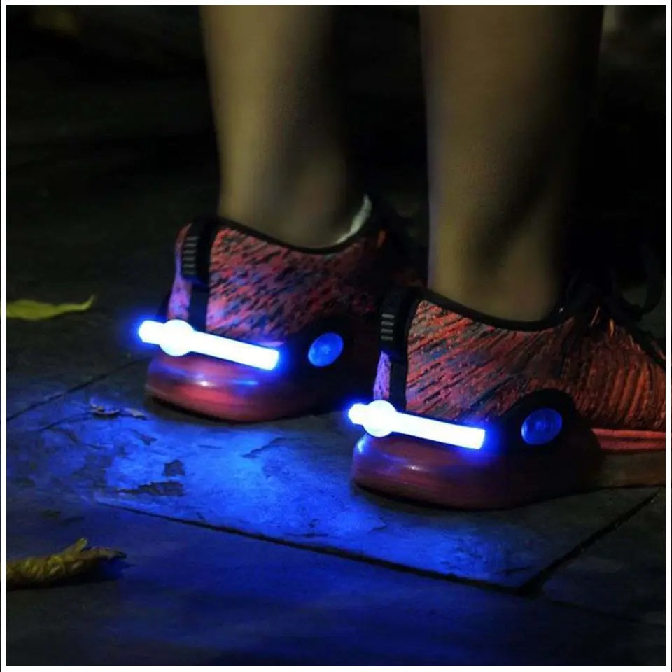 Luces Led Deportivas para Zapatillas Bicicleta Pulsera 2 Unidades