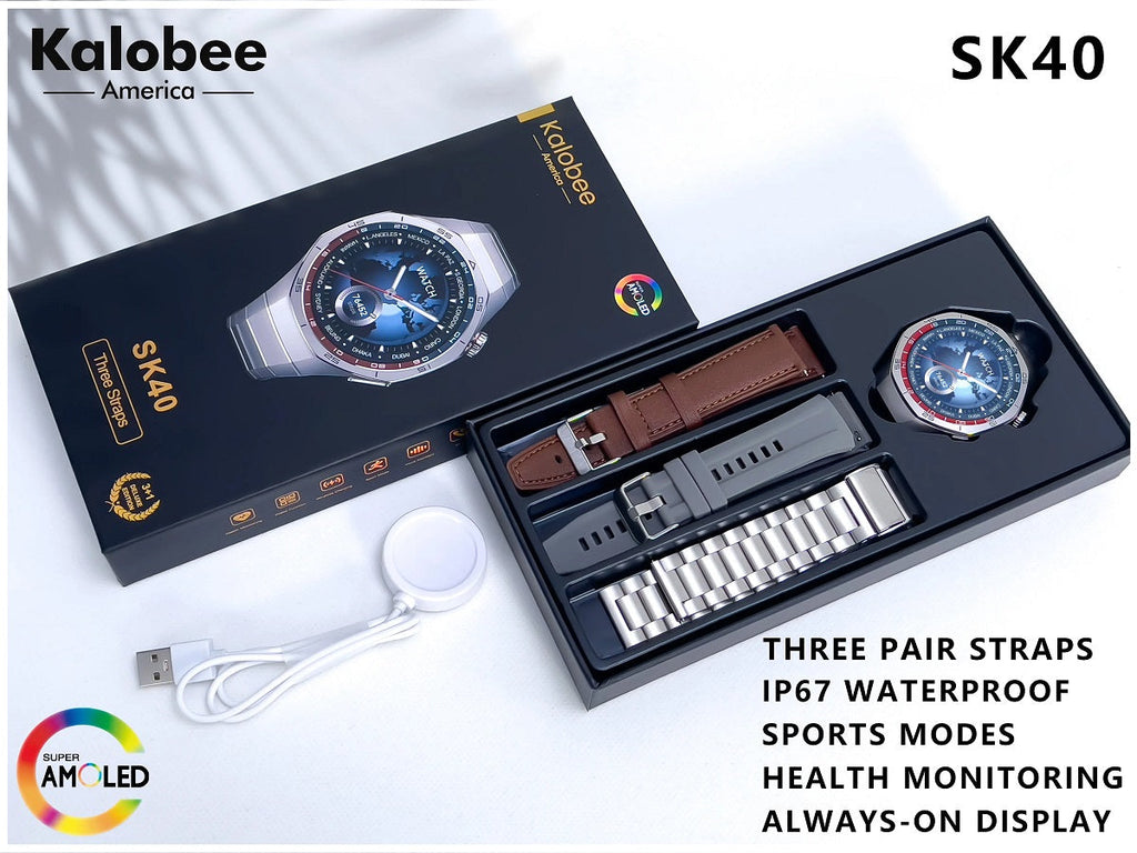 Smartwatch SK40 Deportivo Compatible 3 Correas IP67