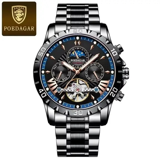 Reloj Automático para Hombre Mecánico Resistente al Agua – Diseño B