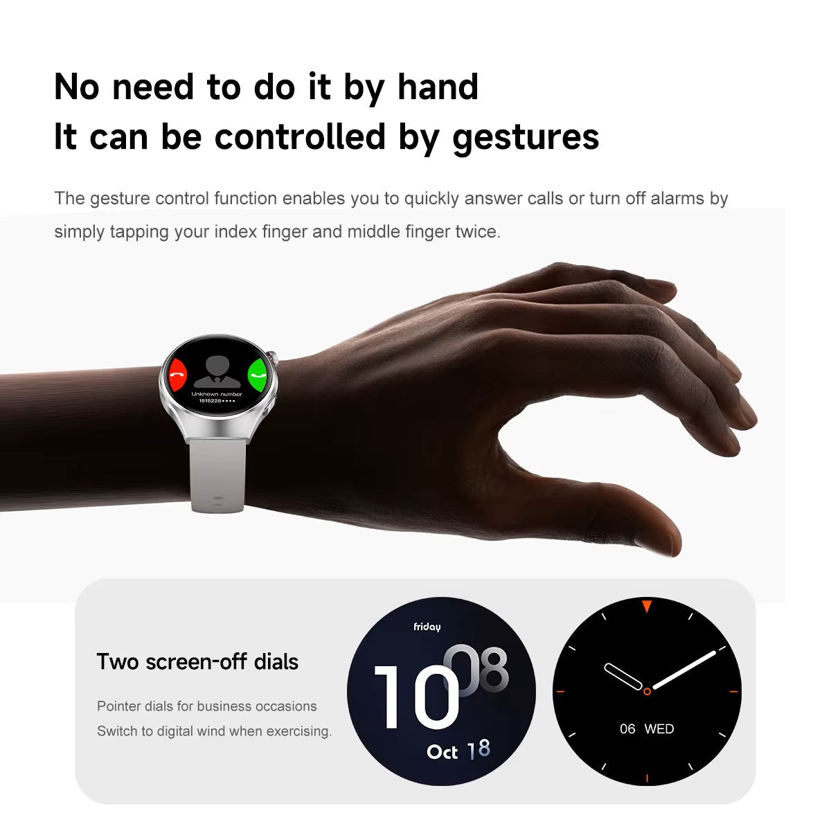 Smartwatch Llamadas Bluetooth, Actividad y Bienestar