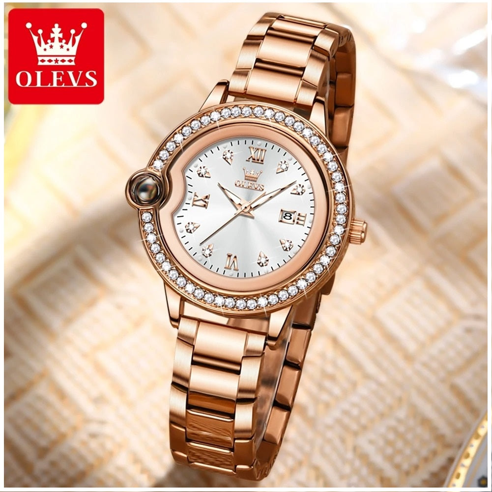 Reloj para Mujer con Diamantes Resistencia al agua