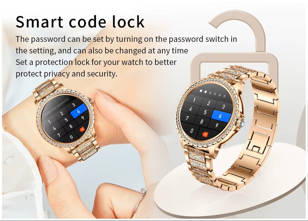 Smartwatch Y58 Elegante para Mujer Llamadas Bluetooth y Actividad