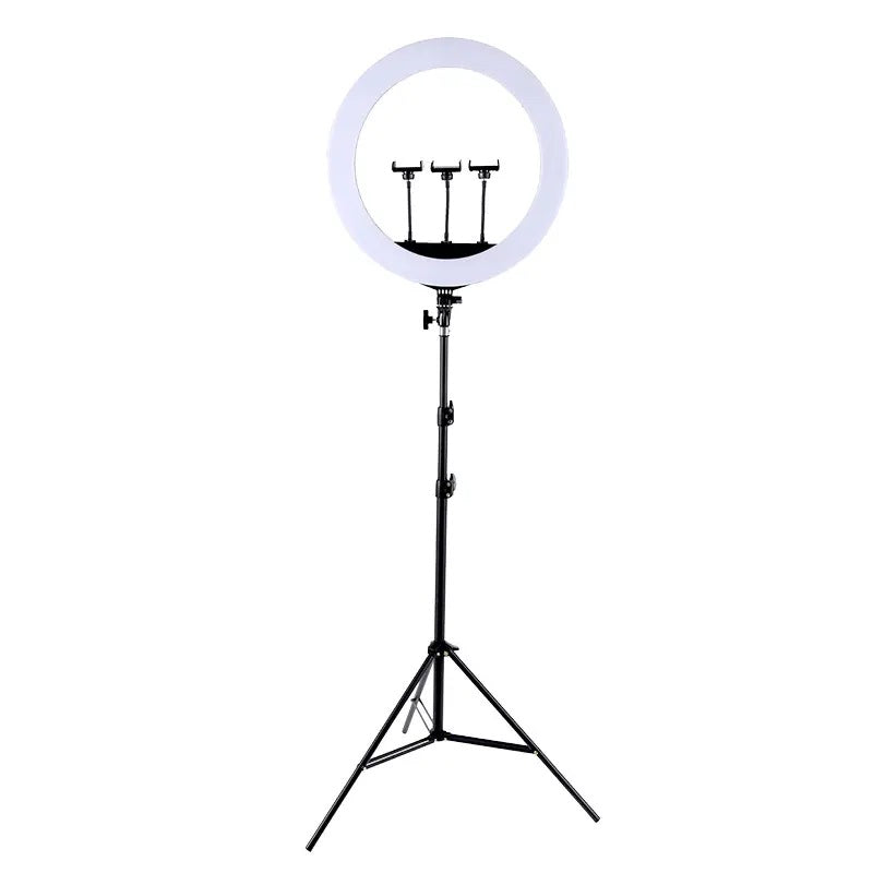Aro LED 18" con 3 Soportes, Control Remoto y Atril de 2,10 m